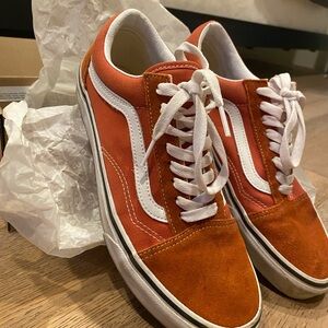 VANS Old Skool Vr3 Suede Orange and White Sneakers